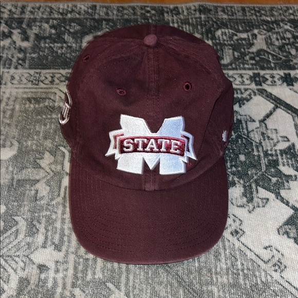 47 Brand Mississippi State Burgundy Cap with Logo one size - Picture 2 of 7